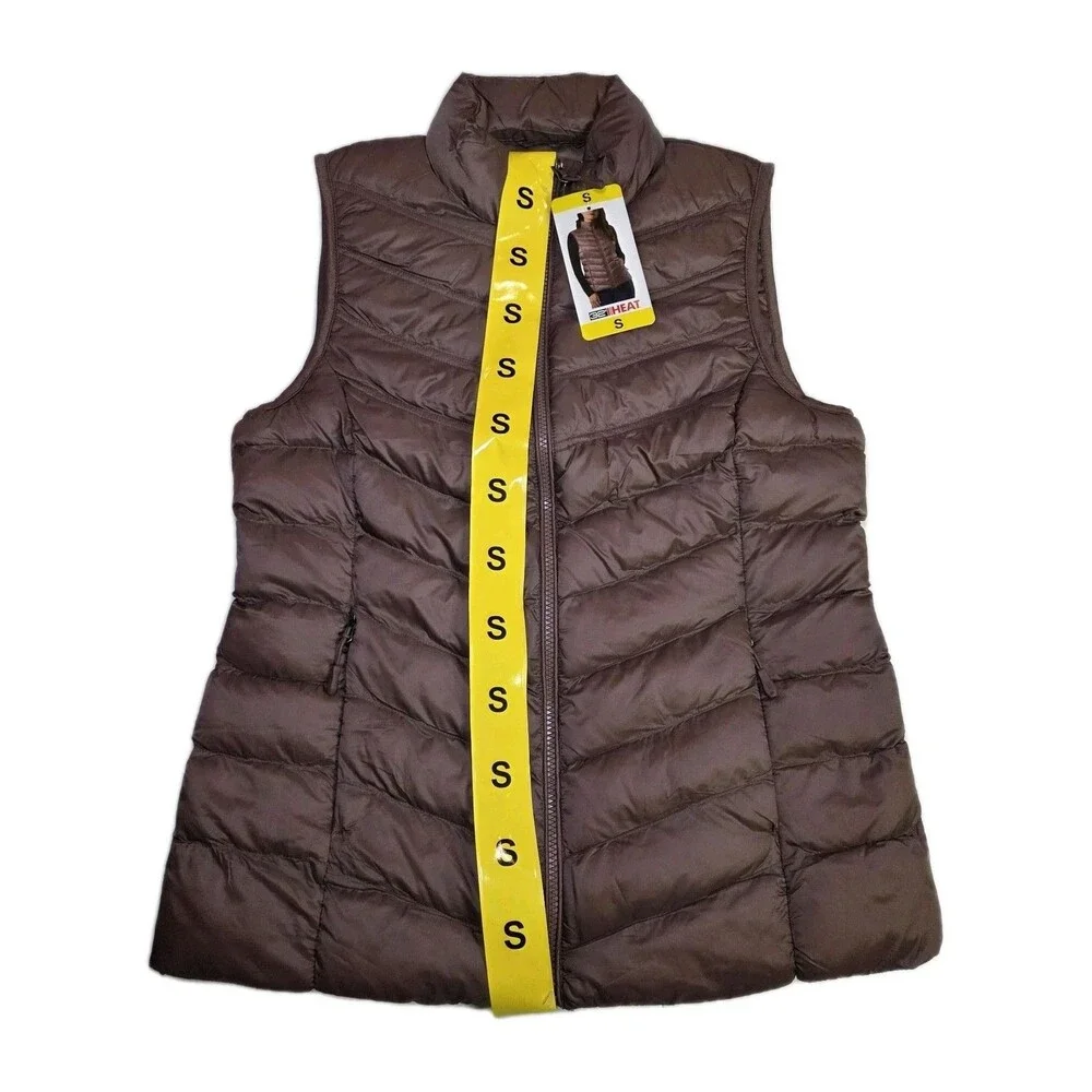 32 Degrees HEAT Women's Puffer Vest Nylon & Polyester, Pink, Size Small‎ - Picture 2 of 4